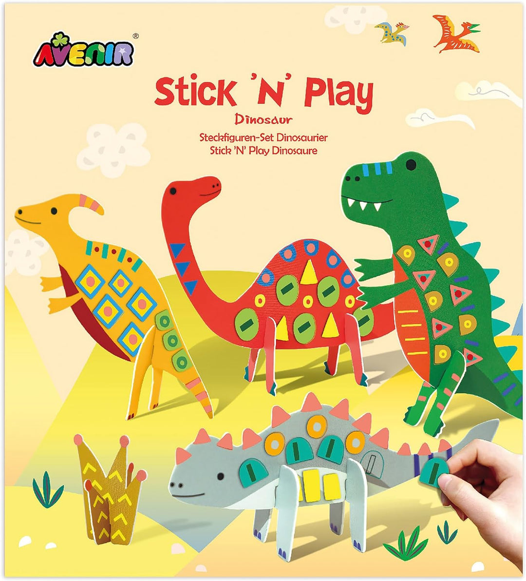 Set De Arte Y Manualidades 4 En 1 Dinosaurios