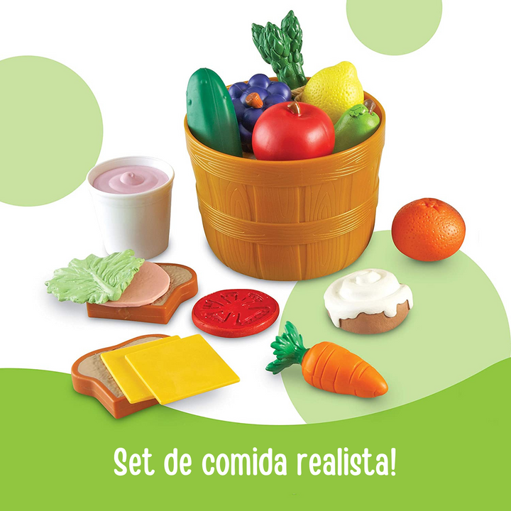 Set Didáctico De Mercado Comida Roles De Lujo Para Niños