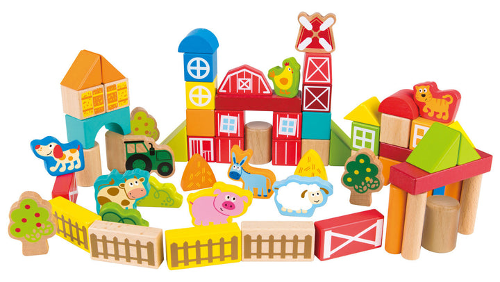 Juego De Construccion Bloques De La Granja