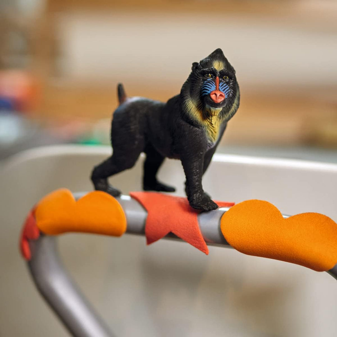 Figura Animales Mandril Pintado A Mano