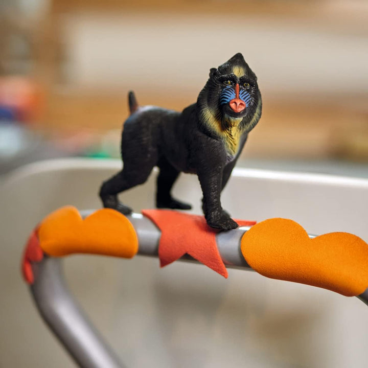 Figura Animales Mandril Pintado A Mano