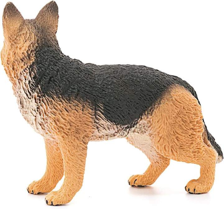 Figura Animales Perro Pastor Aleman Pintado A Mano