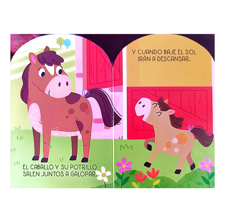 Set De Libros En La Granja Familia De Animales