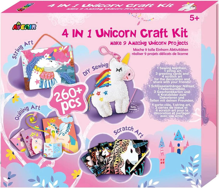 Set De Arte Y Manualidades 4 En 1 Unicornios