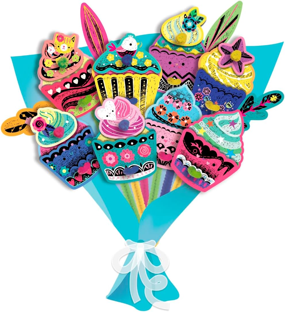 Set De Arte Marionetas Para Raspar Ramo DeCupcake