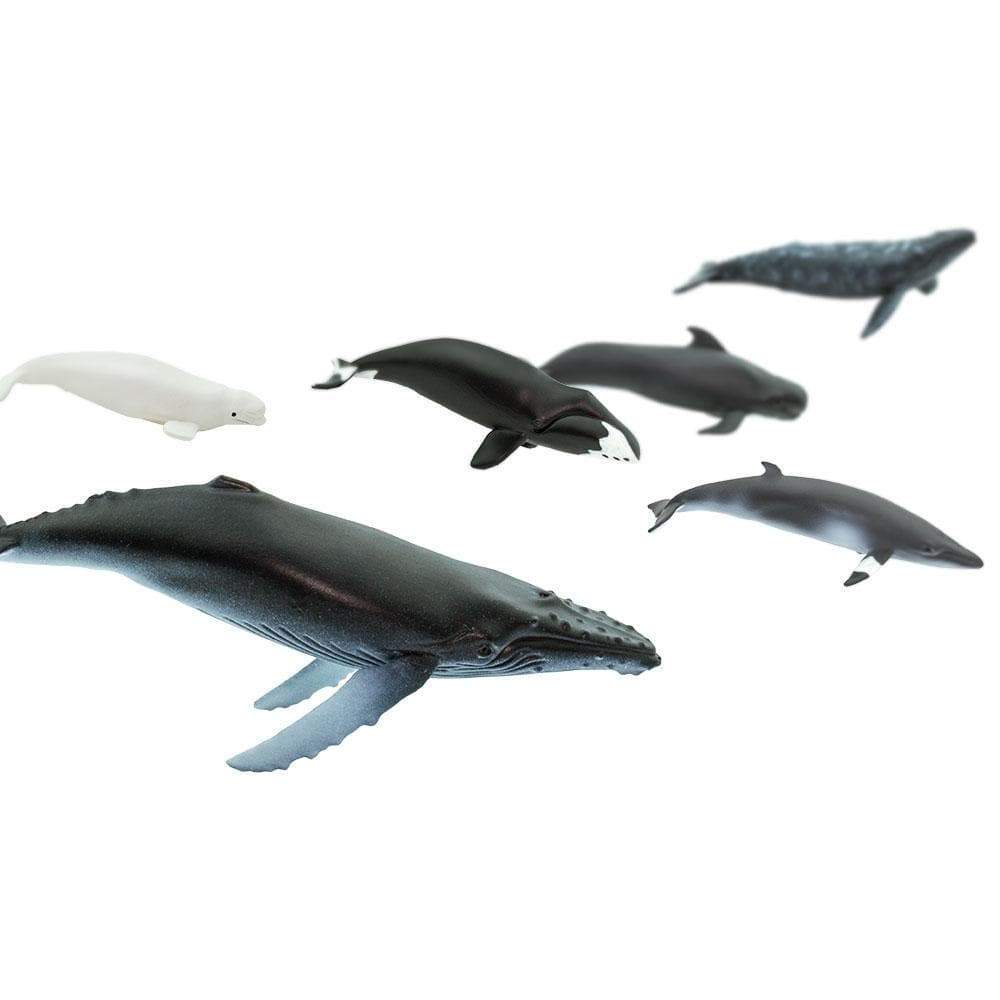 Figuras Animales Ballenas Pintado a Mano