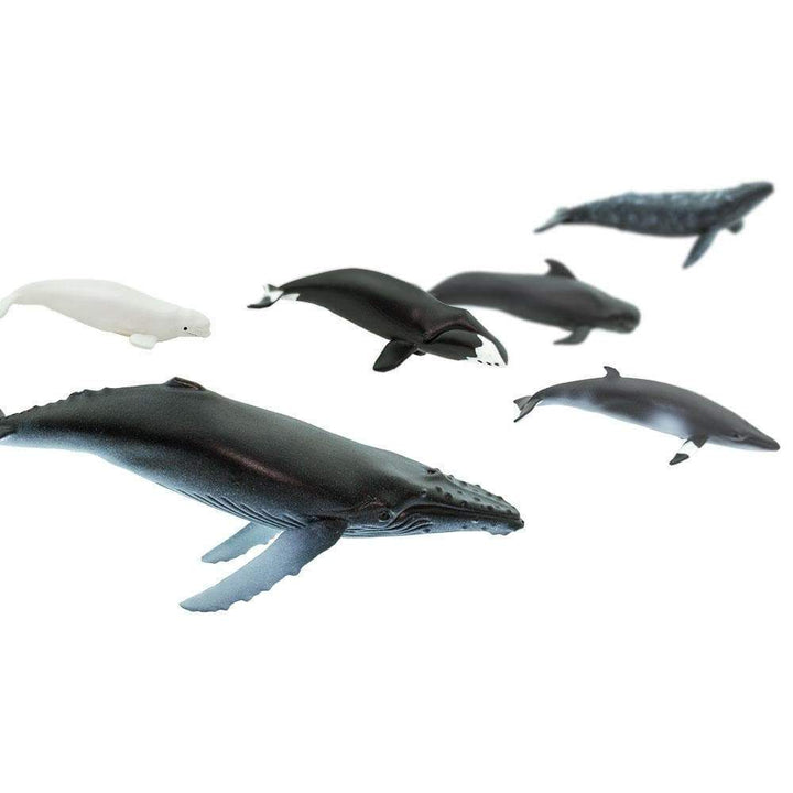 Figuras Animales Ballenas Pintado a Mano