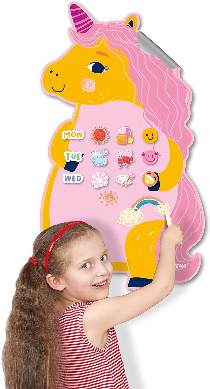 Tablero Magnético Para Niñas Unicornio