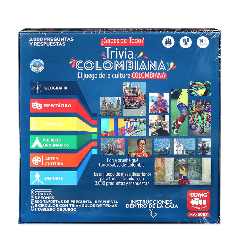 Juego De Mesa Trivia Colombiana