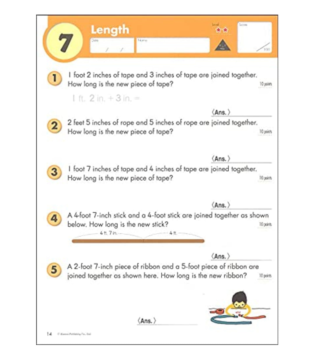 Libro Kumon Geometría Y Medidas Segundo Grado En Ingles