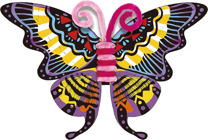 Set De Arte y Manualidades Para Raspar Mariposas