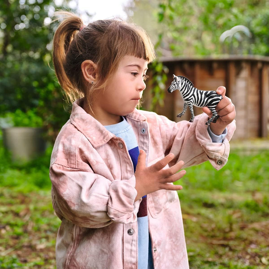 Figura Animales Cebra Hembra Pintada A Mano