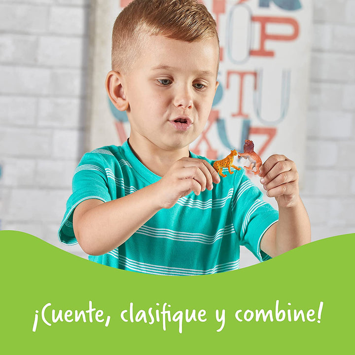 juego set didáctico Animales De La Selva 60 Figuras niños
