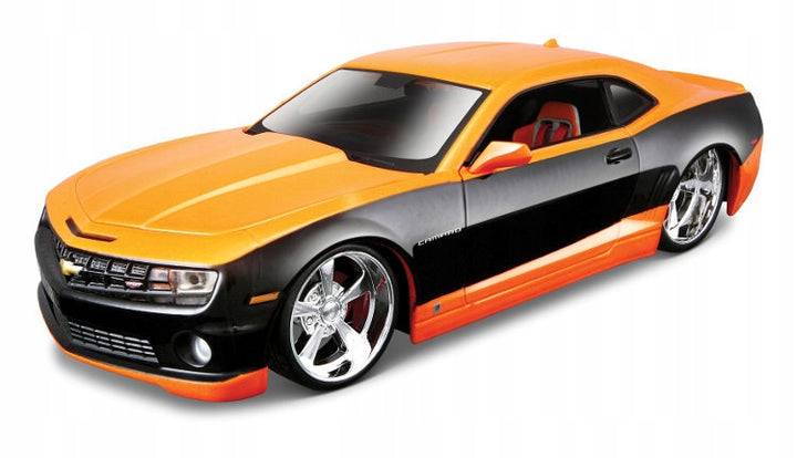 Carro A Escala 1/24 Chevrolet Camaro Ss Naranja Para Armar