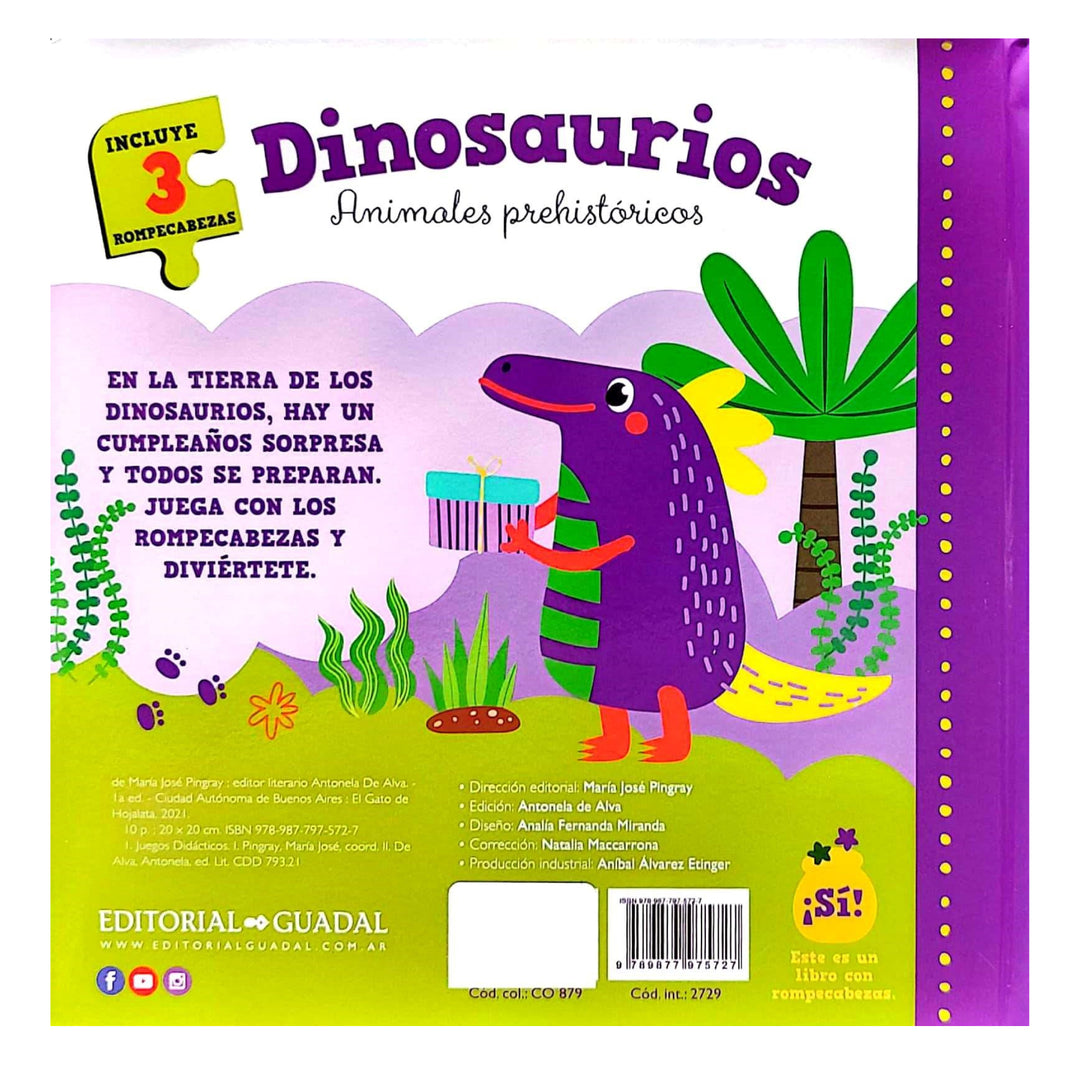 Libro Interactivo 2 en 1 Mundo Prehistorico