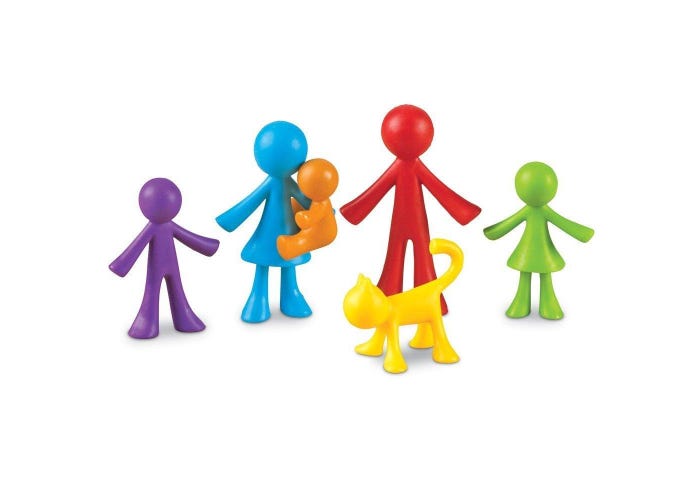juego Set De Conteo Familia para niños niñas