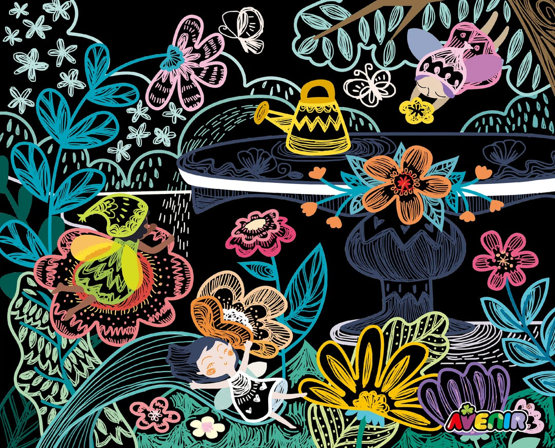 Set De Arte Marionetas Para Raspar Hadas De Jardin