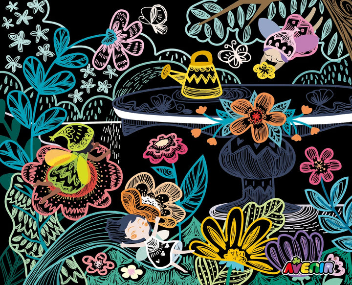 Set De Arte Marionetas Para Raspar Hadas De Jardin