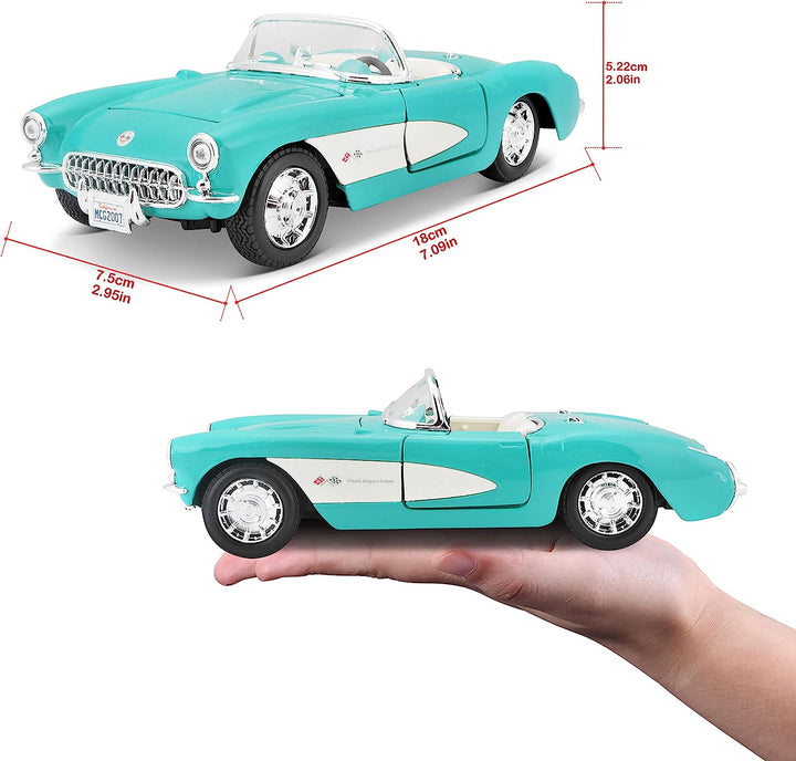 Carro Escala 1/24 Chevrolet Corvette 1957 Edición Especial