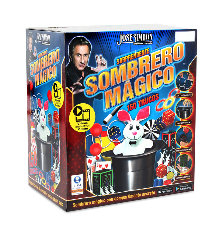 Set de Magia Sombrero Mágico 150 Trucos