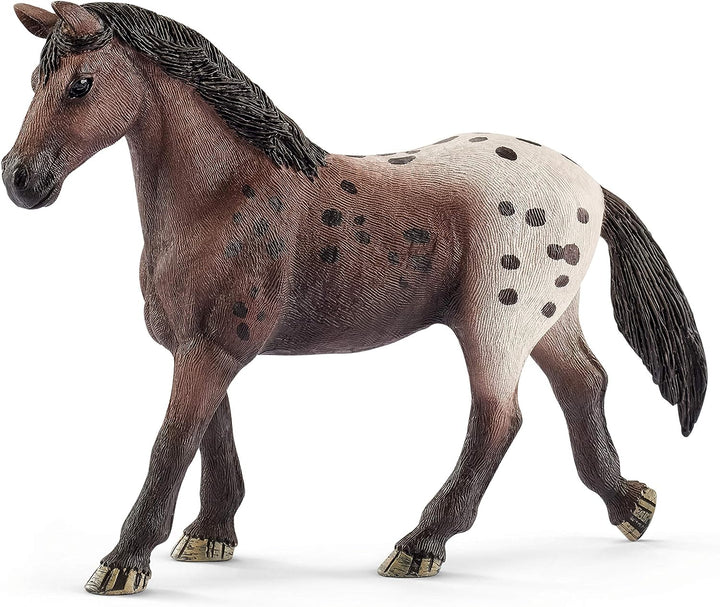 Figura Animales Yegua Appaloosa Pintado A Mano
