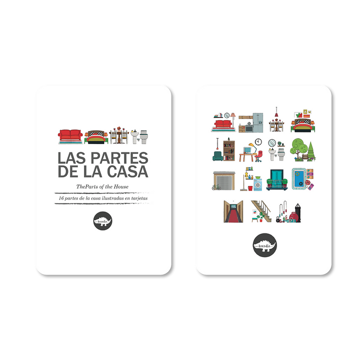 Flash Cards Kocodio Las Partes de la Casa