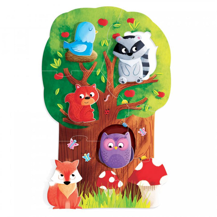 Juego Montessori Rompecabezas Del Bosque