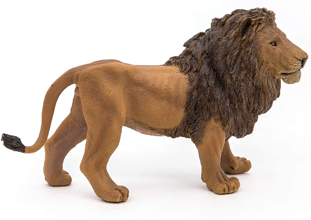 Figura Animales León Pintado a Mano