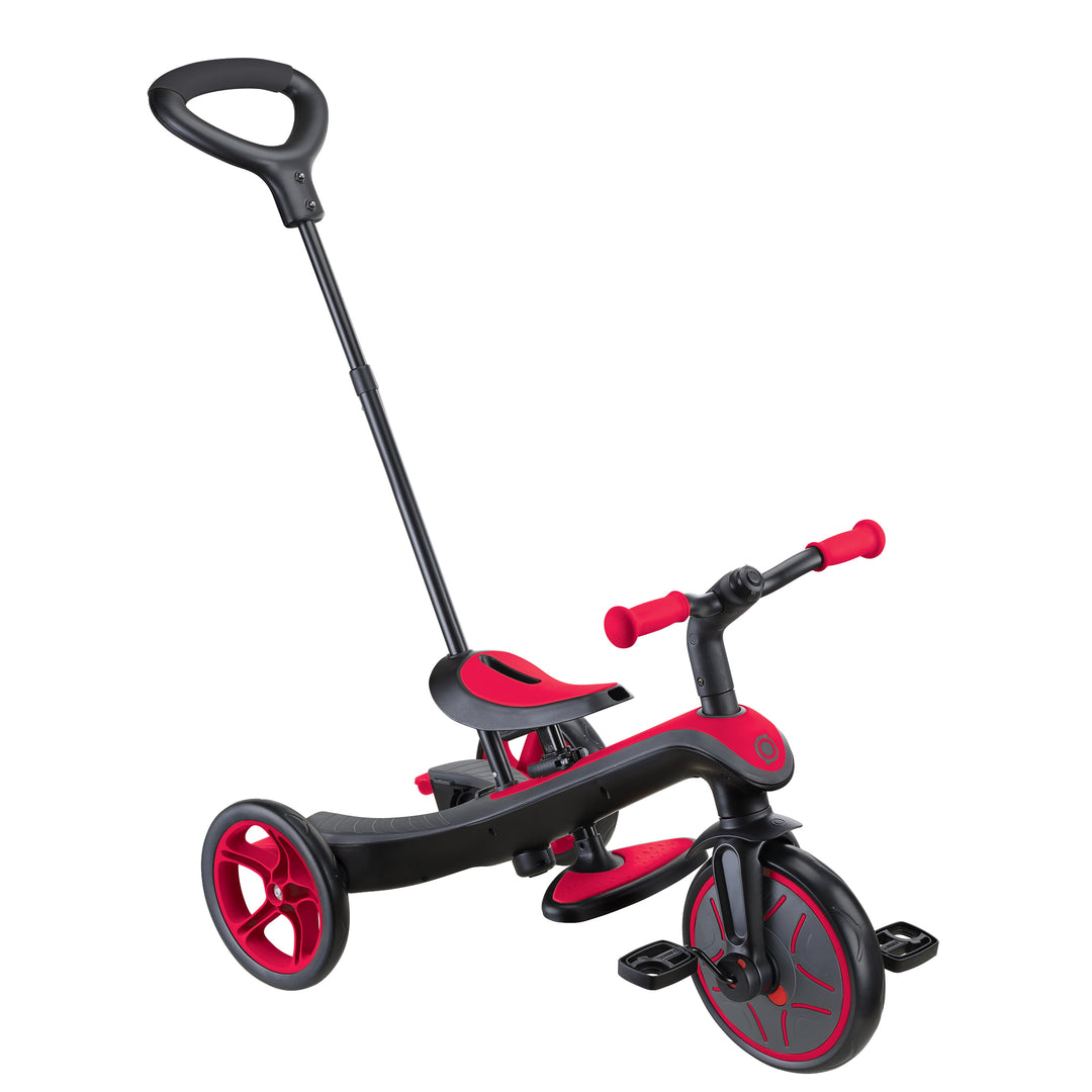Triciclo y Bicicleta de Balance 4 En 1 Rojo Niños