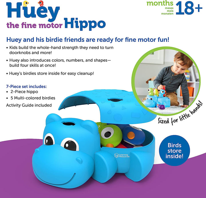 juego didáctico  Motricidad Hipopótamo para niños niñas