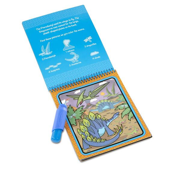 Libro para Pintar con Agua Dinosaurios