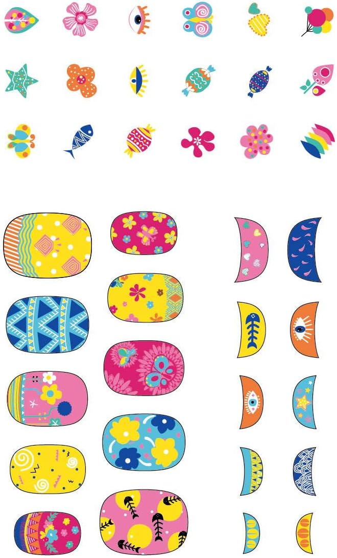 Set De Arte y Manualidades Stickers Para Uñas Flores