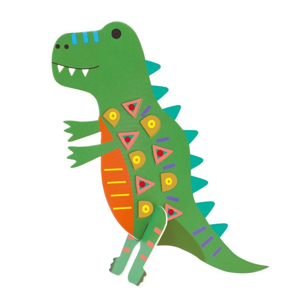 Set De Arte Y Manualidades Dinosaurios Con Stickers
