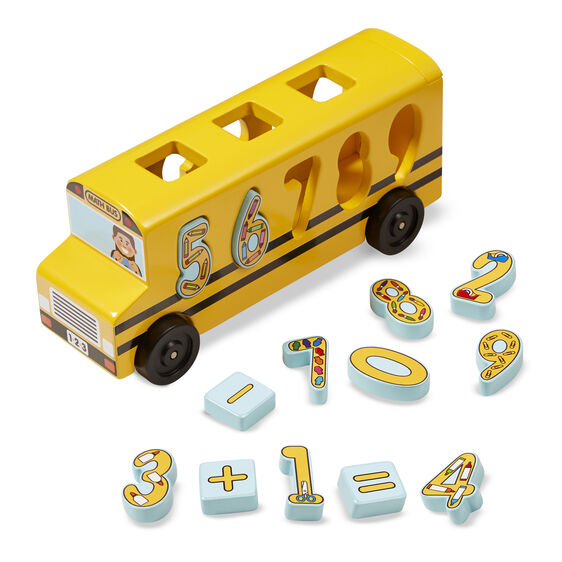 Bus Escolar Encajable de Números