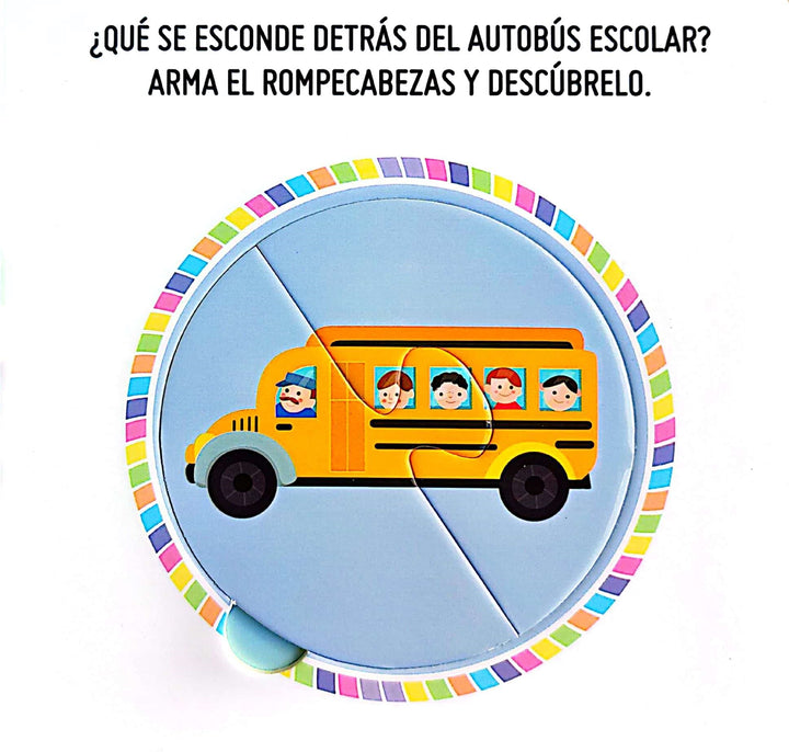 Libro y Rompecabezas Transportes