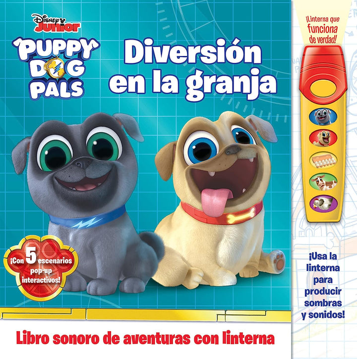 Libro En La Granja Con Puppy Dog Pals Linterna Mágica