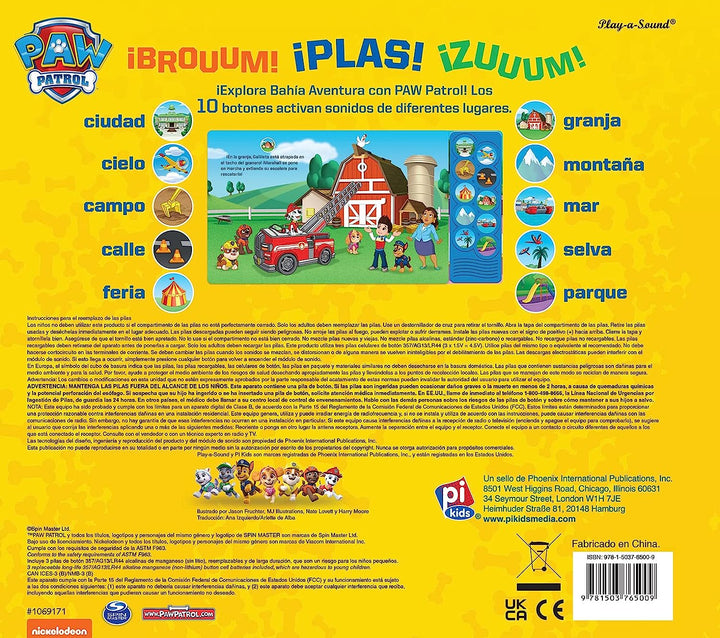 Libro Interactivo Paw Patrol Tierra Mar Y Aire
