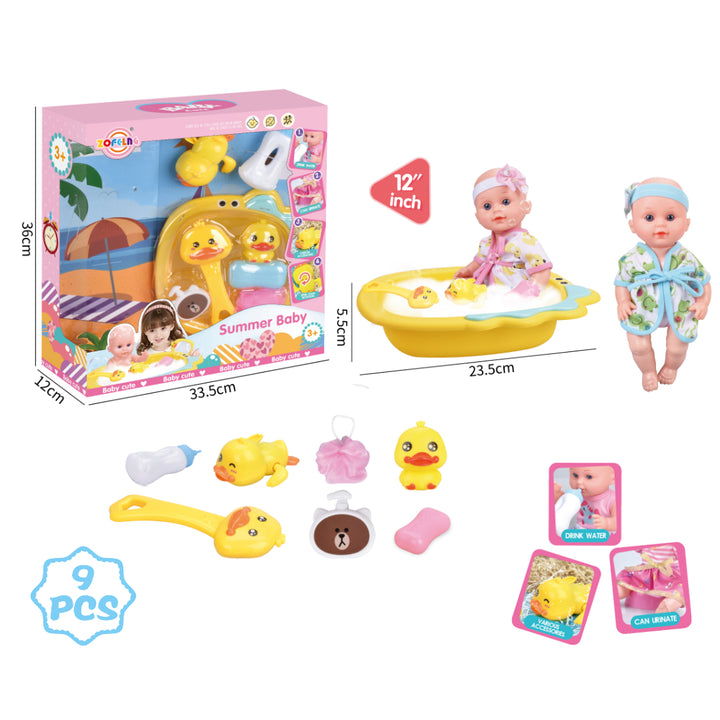 Set Mi Primer Muñeca Hora Del Baño Con Accesorios