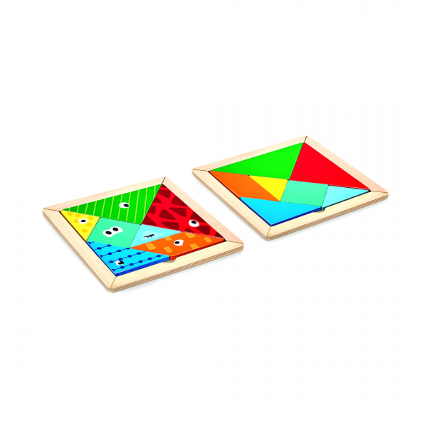 Tangram En Madera Para Niños