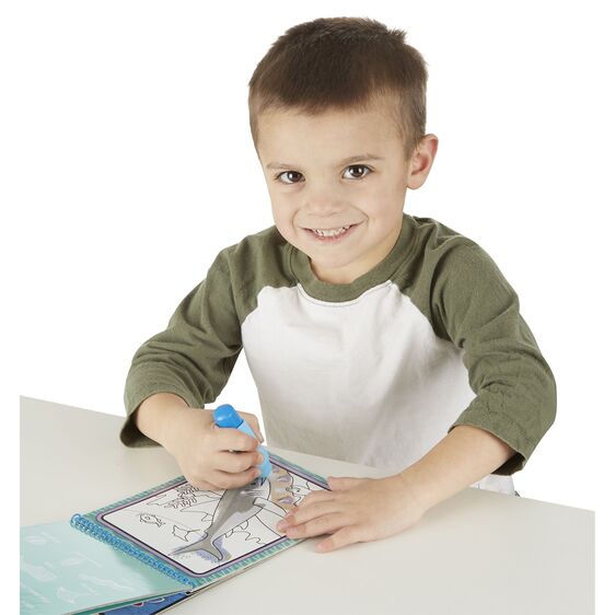 Libro para Pintar con Agua el Océano