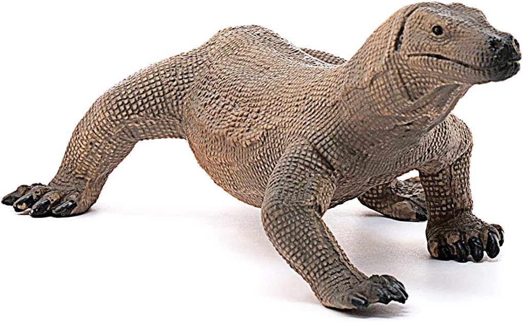 Figura Animales Dragon De Komodo Pintado A Mano