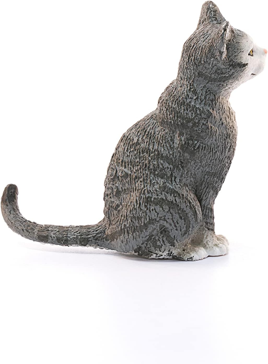 Figura Animales Gato Sentado Pintado a Mano