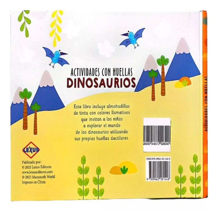 Libro Actividades Con Huellitas Dinosaurios