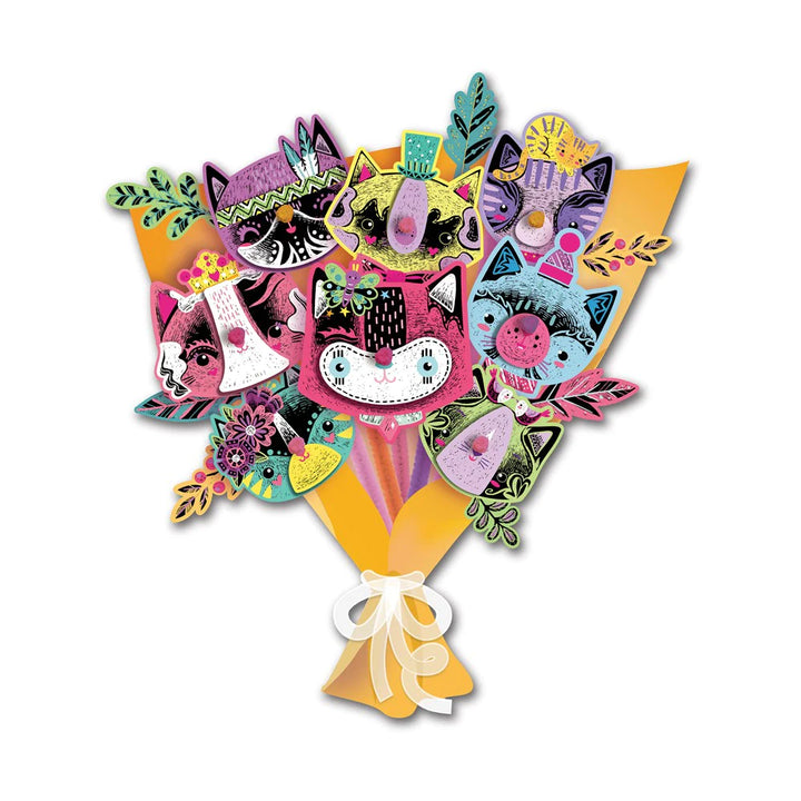 Set De Arte Marionetas Para Raspar Ramo De Gatitos