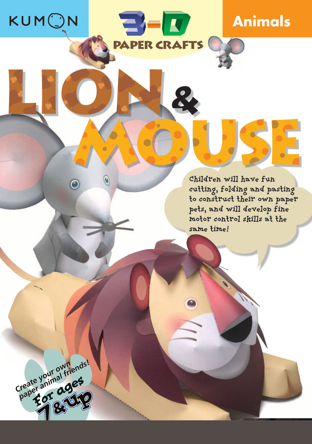 Libro Kumon Animals Lion &amp; Mouse