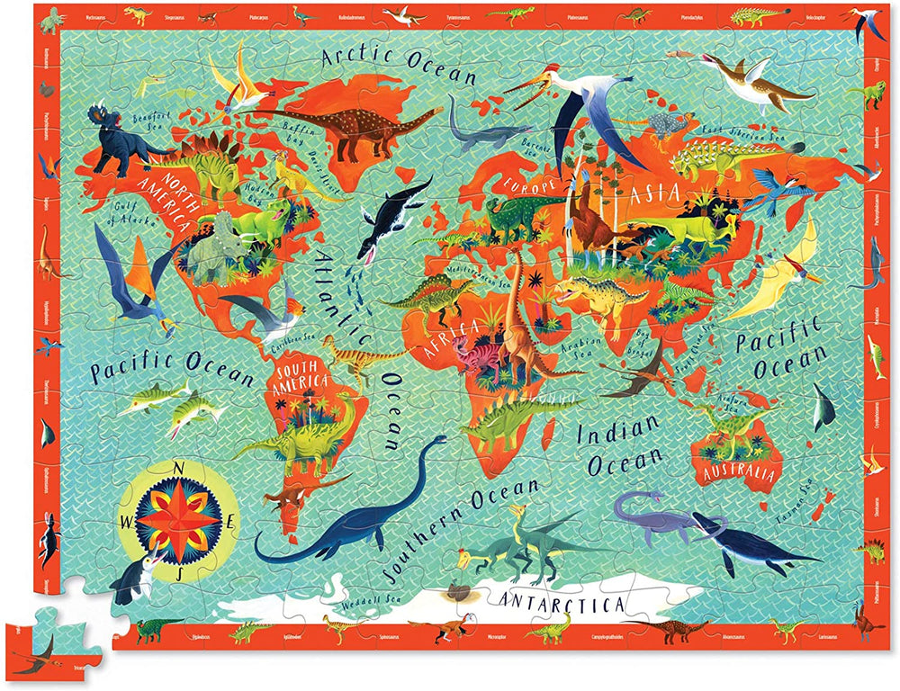 Rompecabezas 100 piezas Dinosaurios