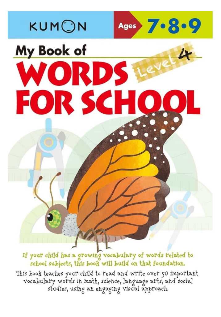 Libro Kumon Palabras Para Cuarto Grado En Ingles para niños