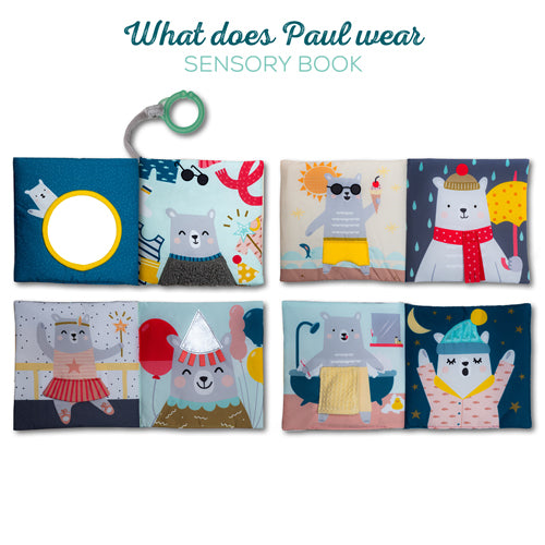 Libro Sensorial Estimulación Temprana ¿Que Usa Paul? Bebes
