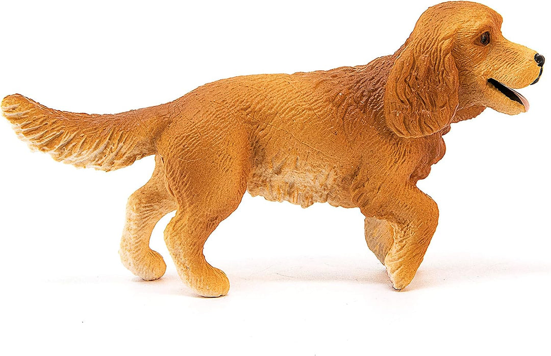 Figura Animales Perro Cocker Spaniel Ingles Pintado A Mano