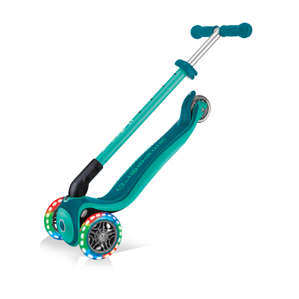 Patineta Globber Primo Plus Con Luces verde